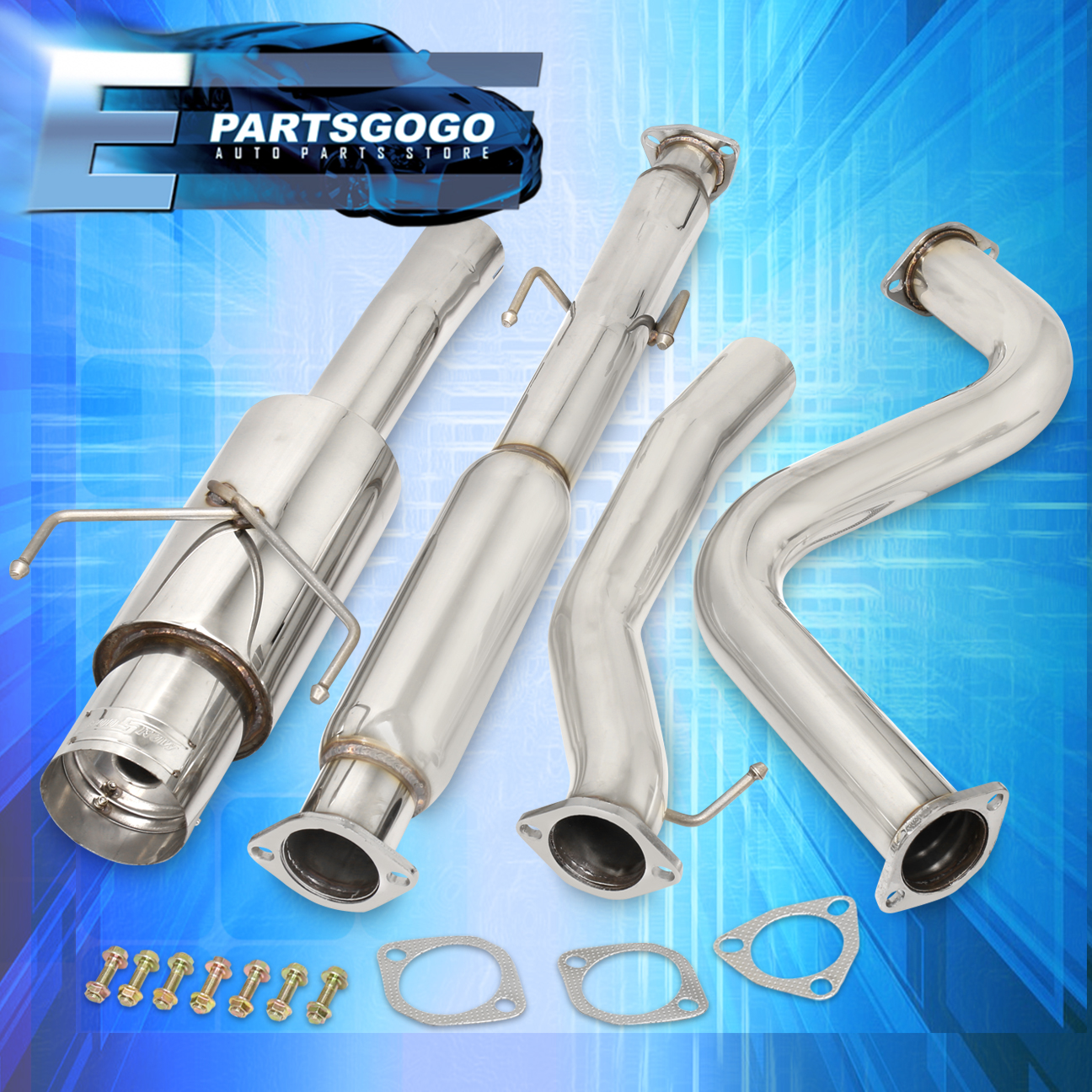 For 90-93 Honda Accord CB7 CB9 Stainless 3