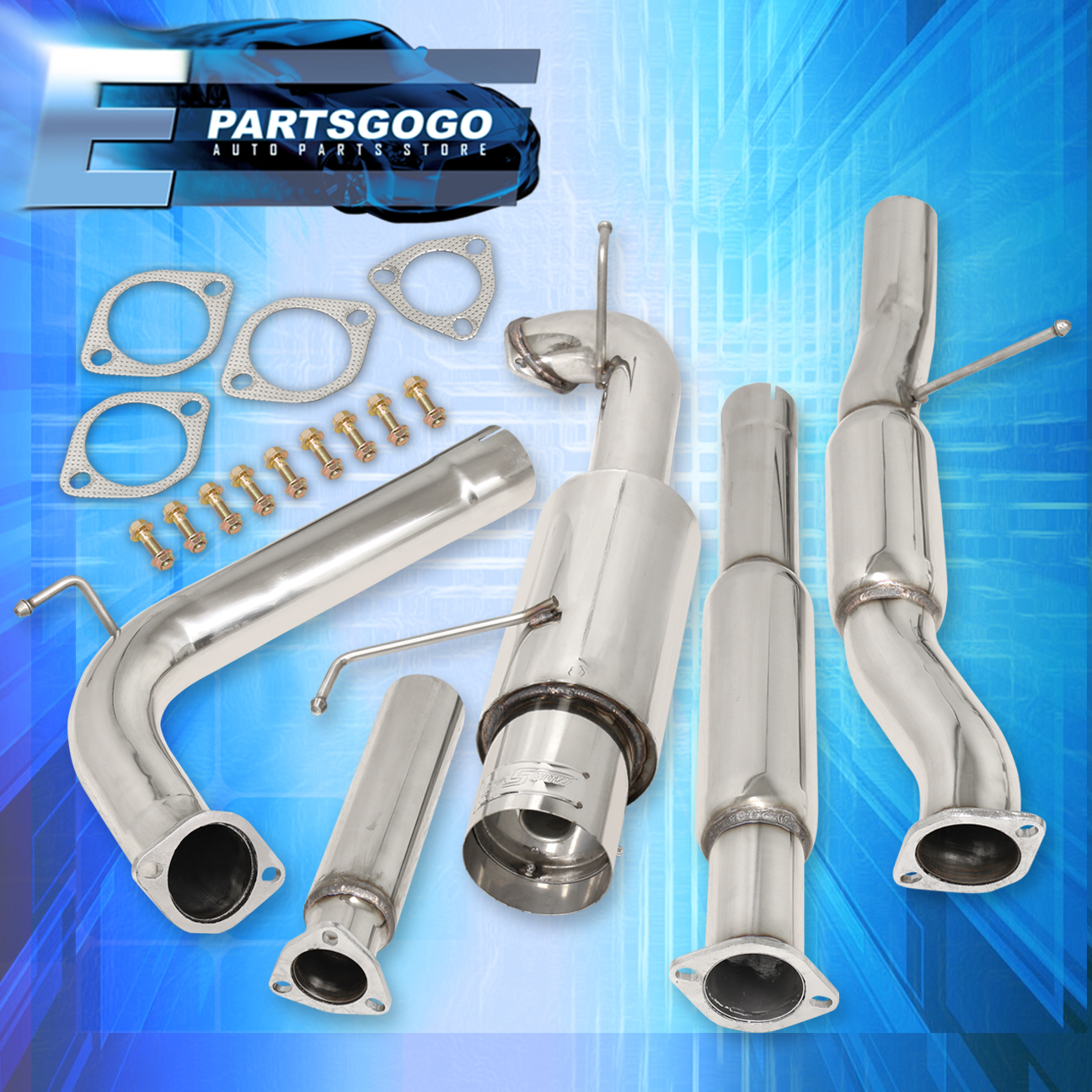 For 98-02 Honda Accord 2.3 Stainless 2.5-3