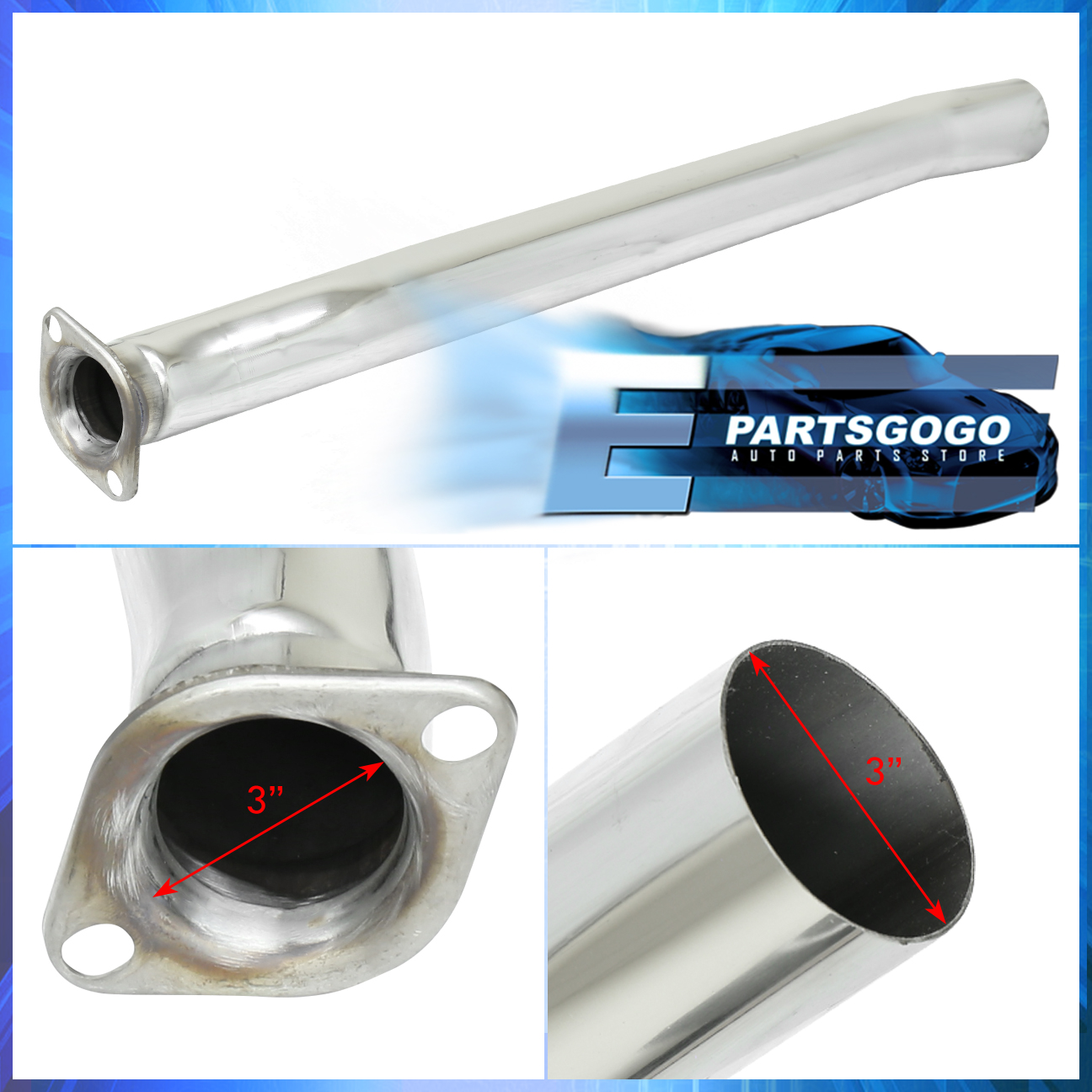 スクビードゥー For 08-14 Subaru Impreza WRX 4DR S/S Dual Catback Exhaust 4