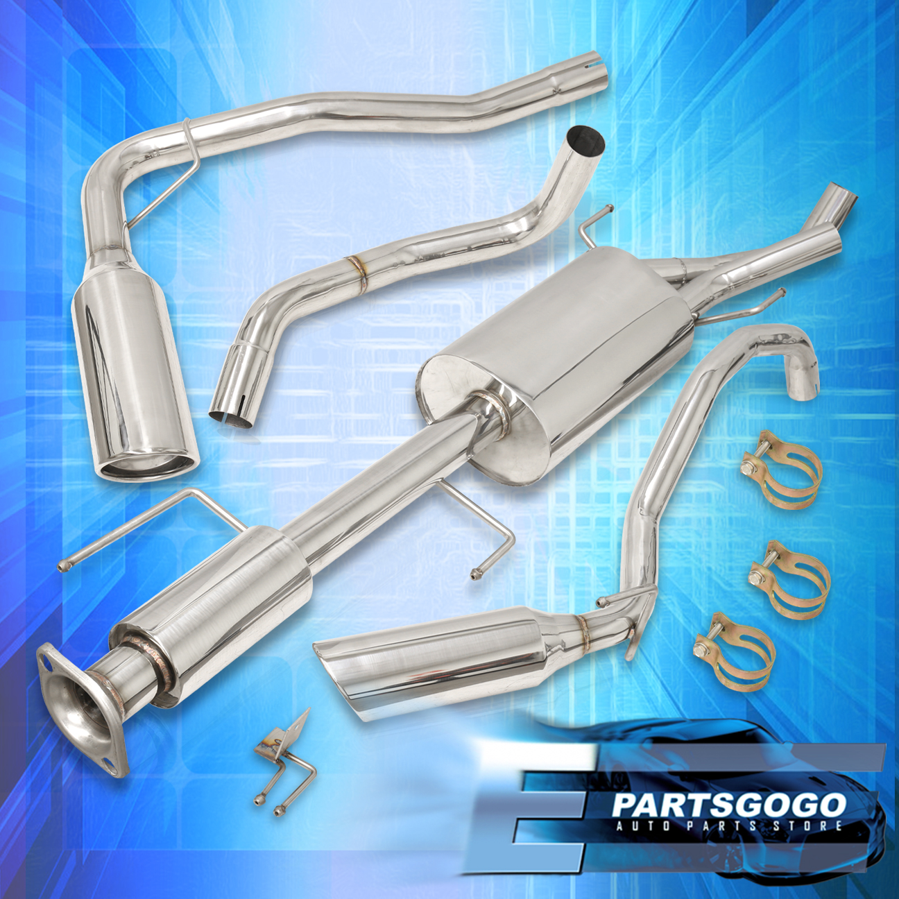 For 07-14 Toyota FJ Cruiser 4.0L V6 2WD 4WD Steel Dual Catback
