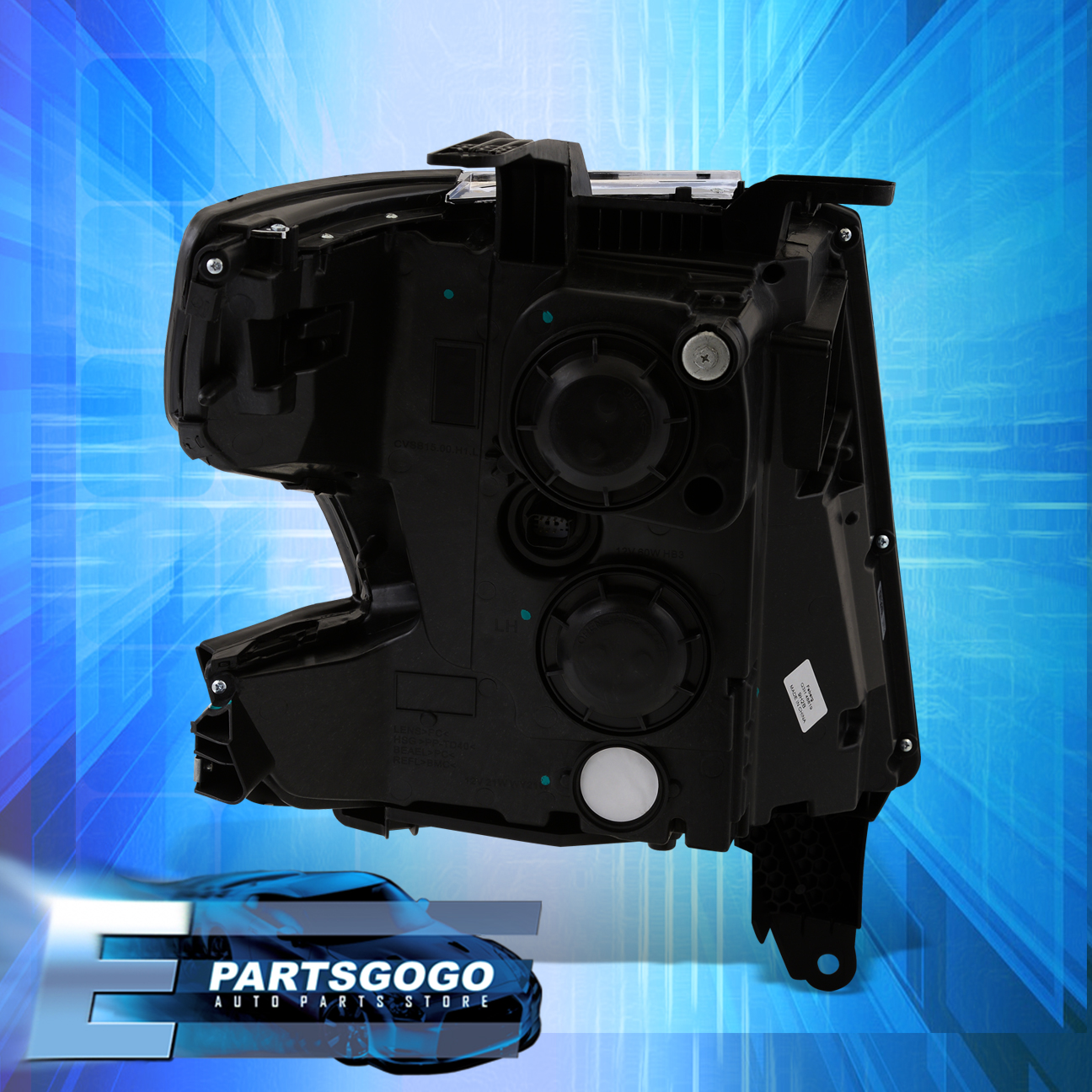BLACK PROJECTOR HEADLIGHT CLEAR SIDE+6000K HID LED FOR 15-17 BLACK PROJECTOR HEADLIGHT CLEAR SIDE+6000K HID LED FOR 15-17