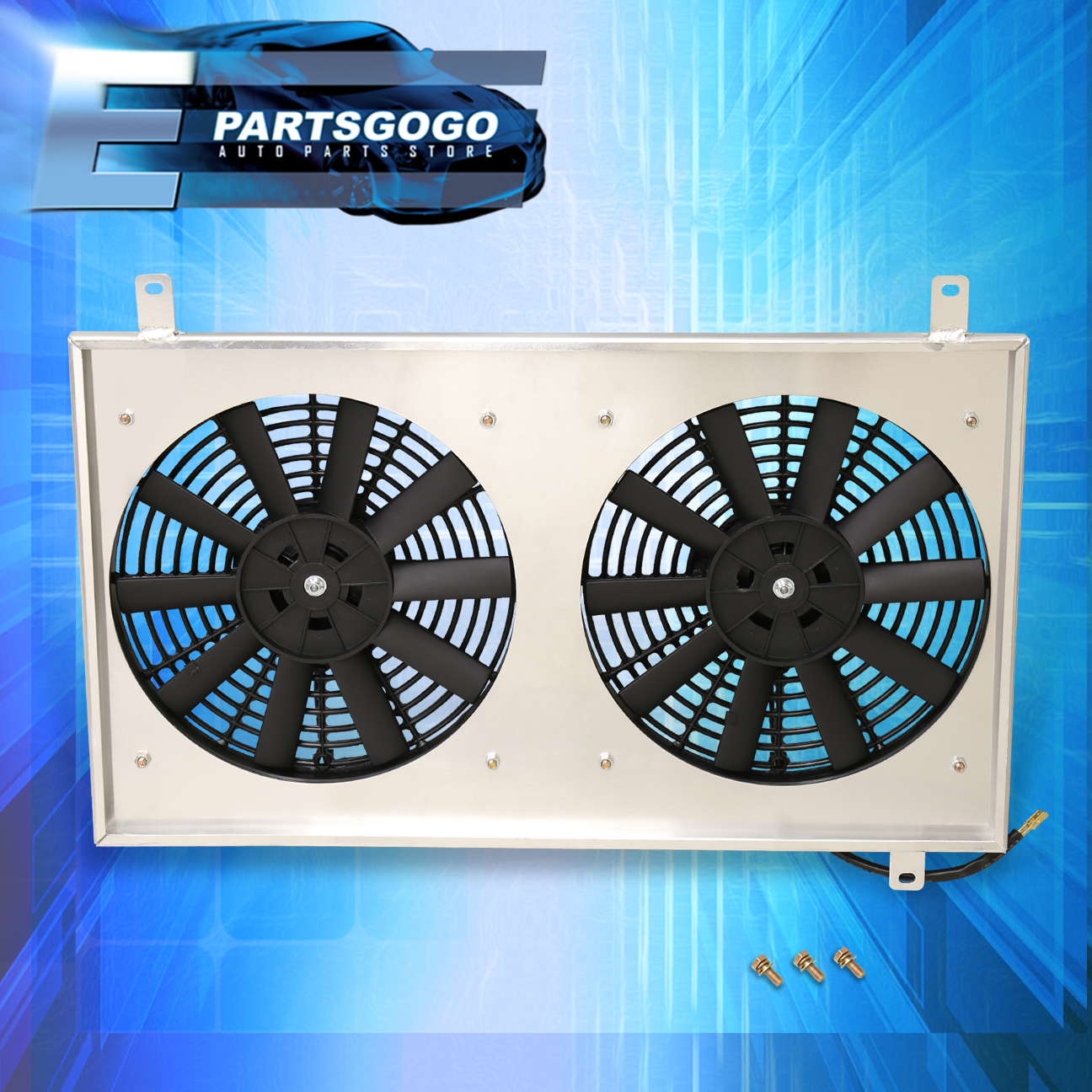 For 86-92 Supra A70 MK3 JZA70 M/T Aluminum Cooling Radiator Fan