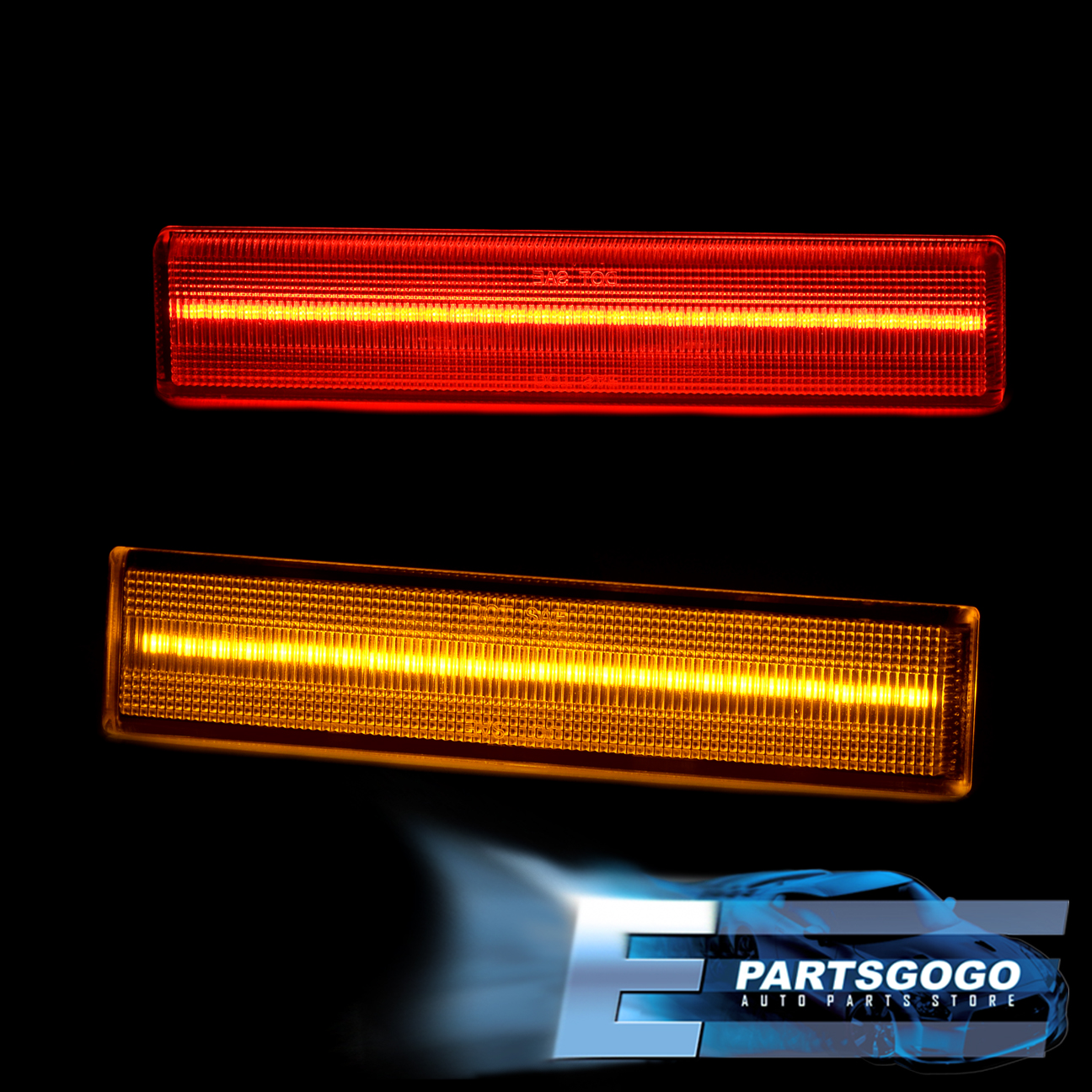 For 86-92 Toyota Supra A70 MK3 Clear LED Turn Signal Side Marker