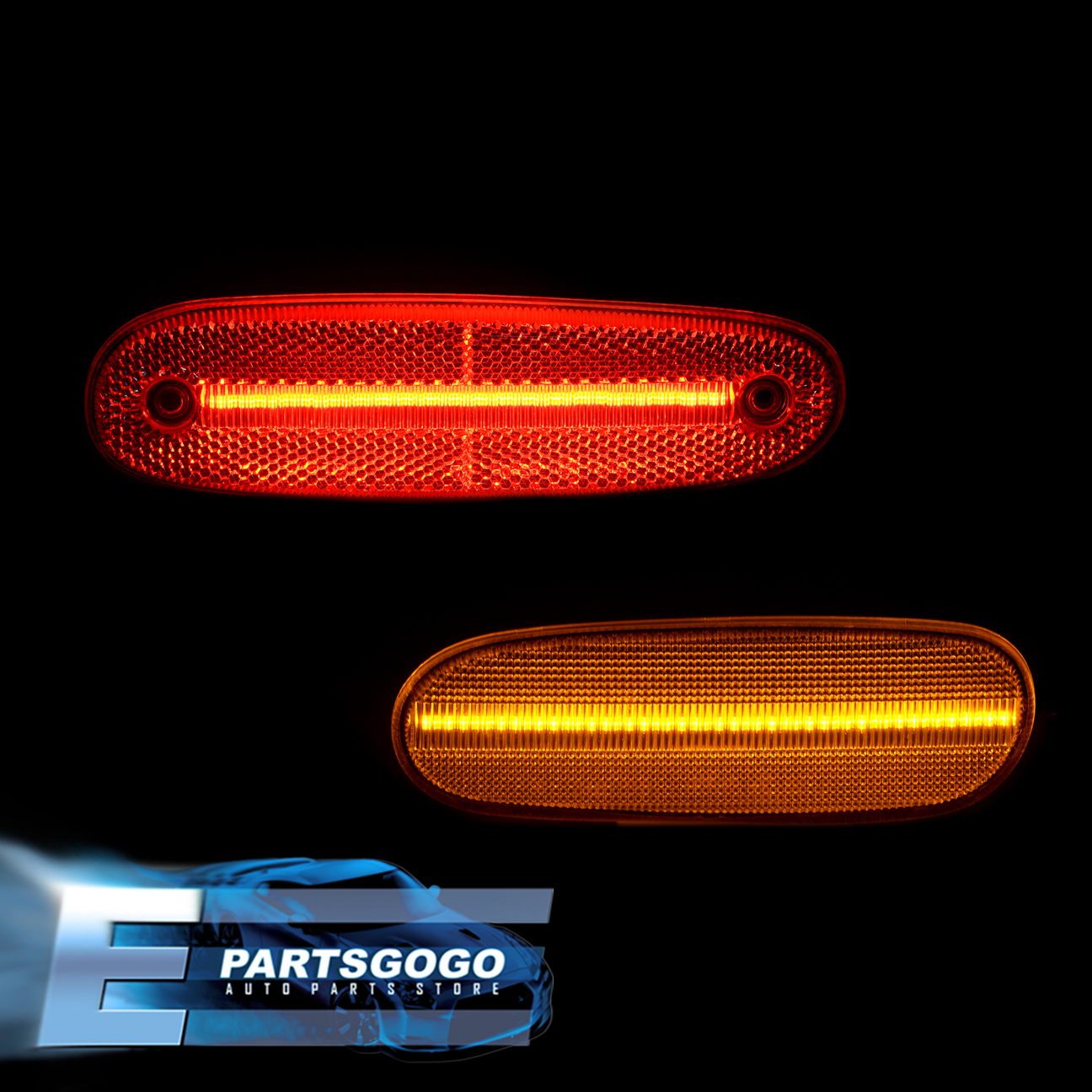 For 93-98 Toyota Supra MK4 A80 Smoke LED Side Marker Lights Signal